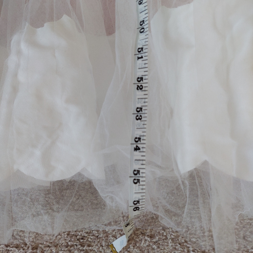 Anthropologie Ivory Maxi Tulle Gown - Picture 10 of 13